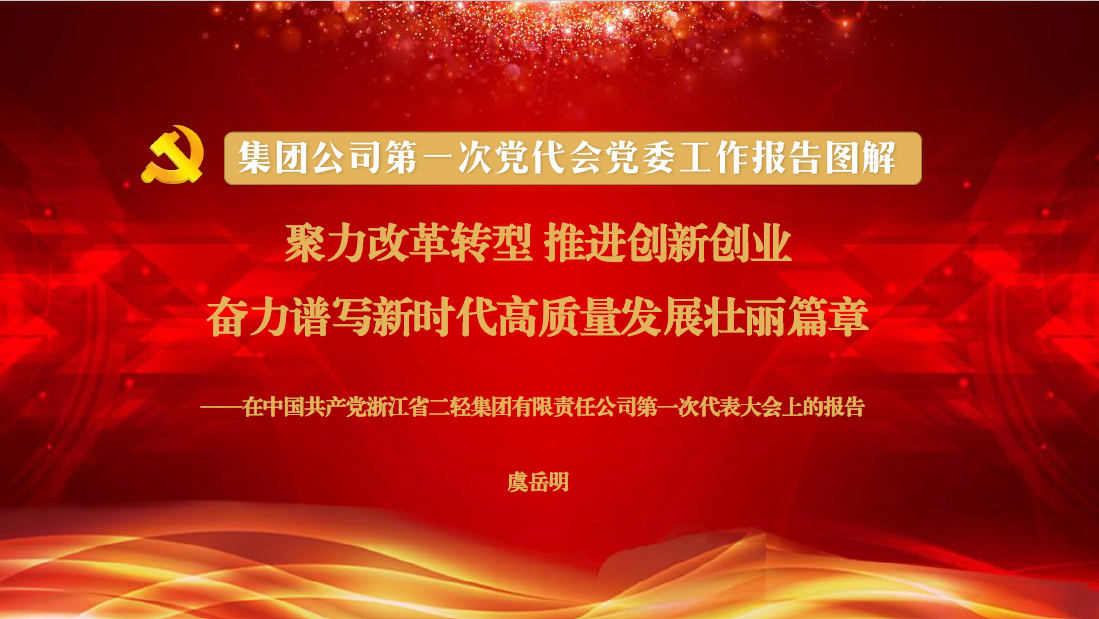 一图读懂集团公司第一次党代会党委工作报告