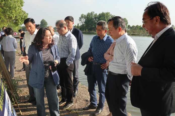虞岳明一行赴绍兴镜湖新区考察
