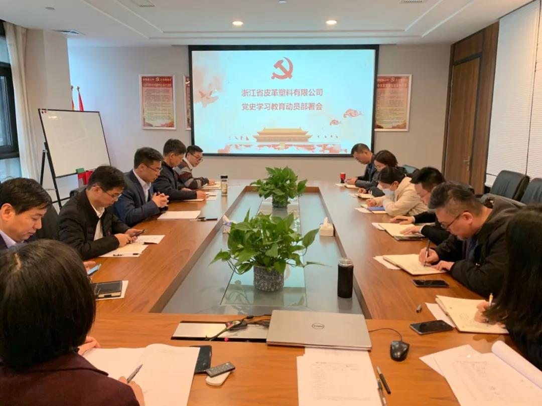 皮塑公司召开党史学习教育动员部署会