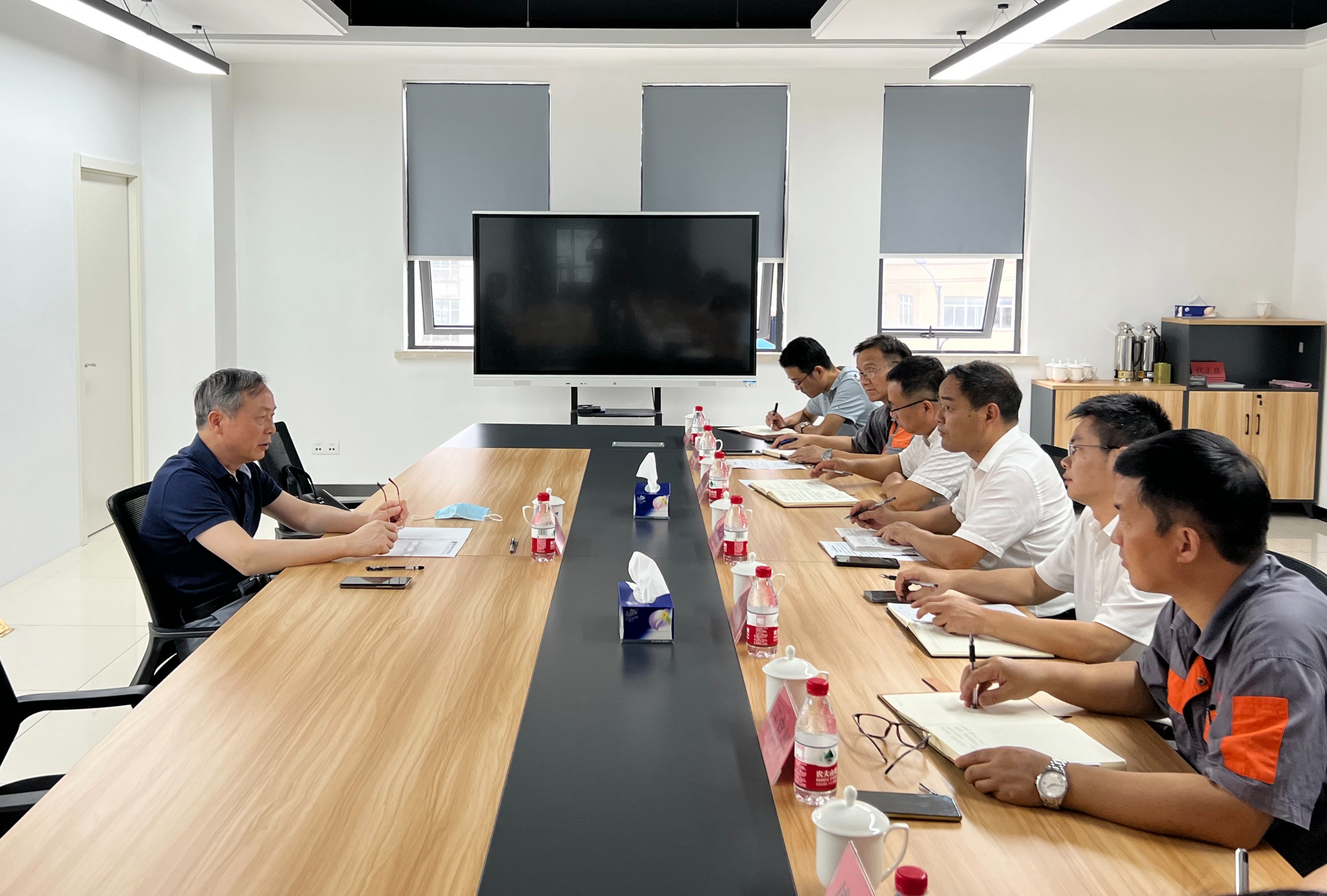 虞岳明赴申达机器公司开展“双创”工作调研