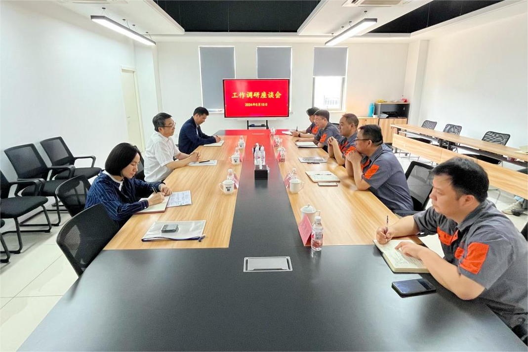 吴敏一行赴申达机器公司调研